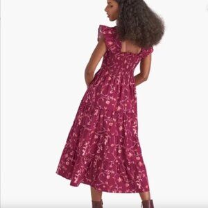 Hill House Burgundy Botanical Ellie Nap Dress